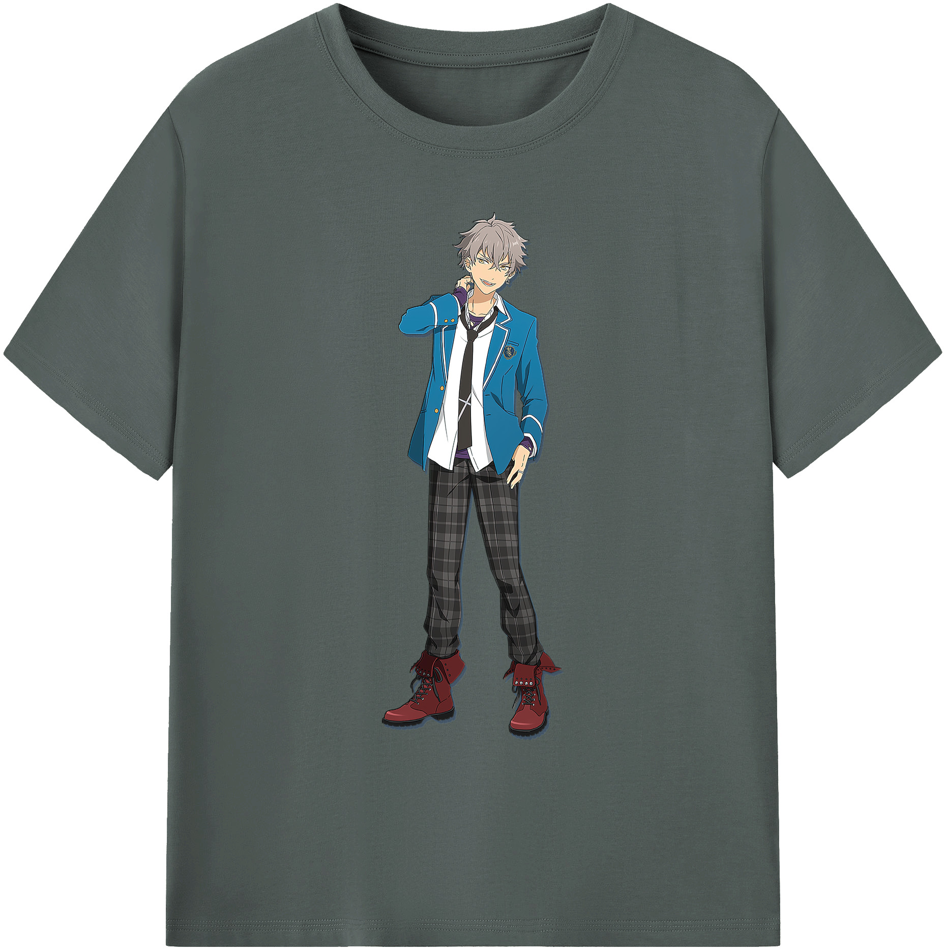 （画像用） あんさんぶるスターズ! Ensemble Stars 綿100％ メンズ半袖Tシャツ｜肌触りやわらか＆通気性